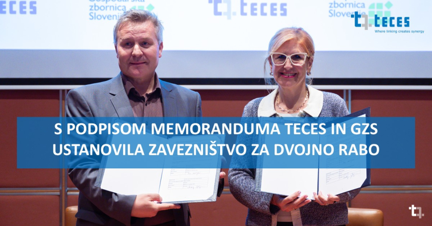 S podpisom memoranduma TECES in GZS ustanovila Zavezništvo za dvojno rabo